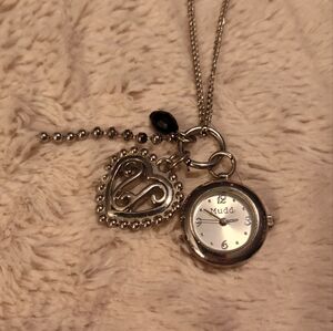 Vintage MUDD Watch/Charm Necklace
